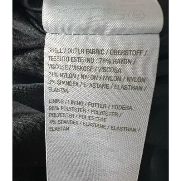 QVC Isaac Mizrahi Live! Super Stretch Woven Jacquard Blazer NWOT BLACK SIZE 10 - Picture 7 of 9